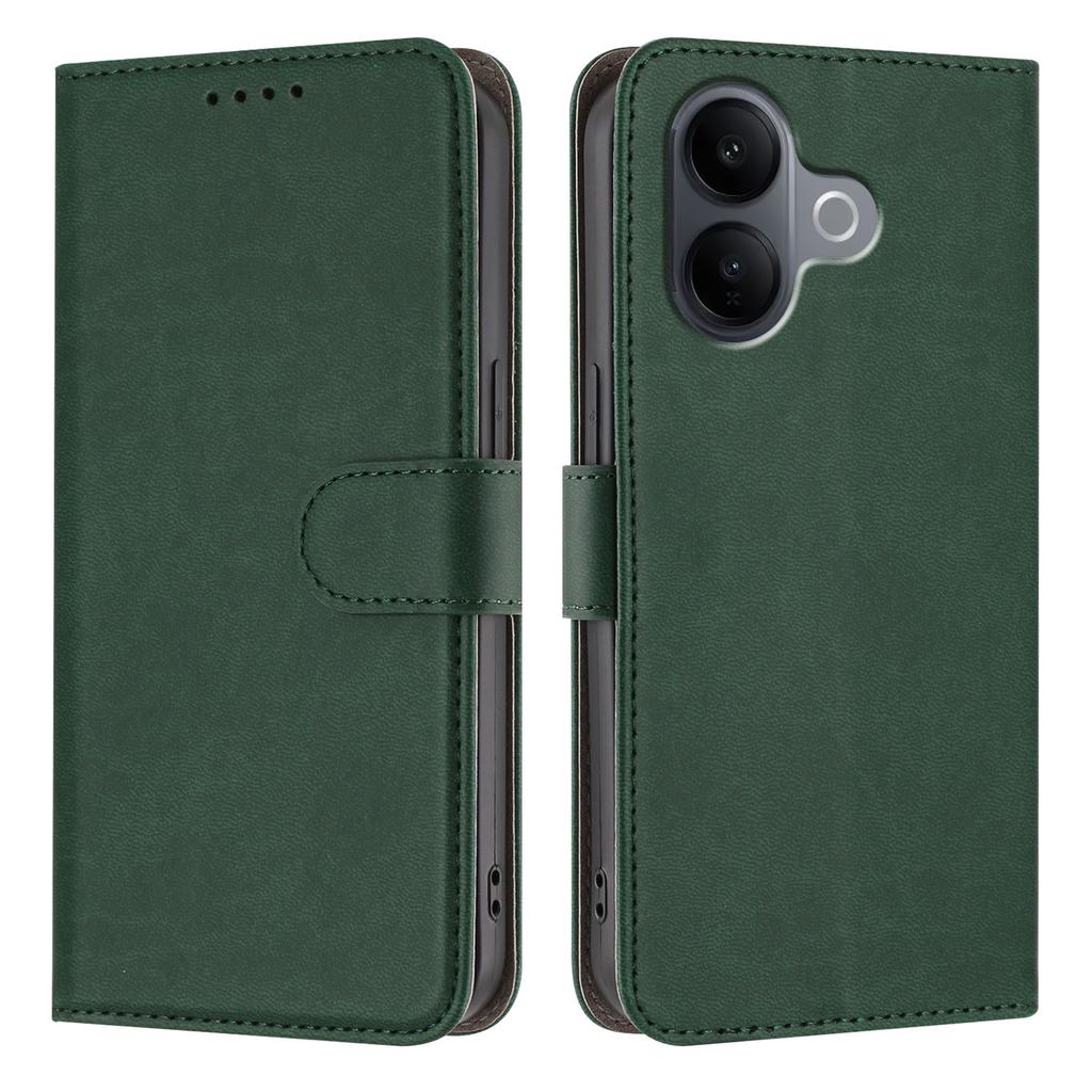 For vivo V60 Lite 5G Leather Case Solid Color Phone Cover with Wallet
