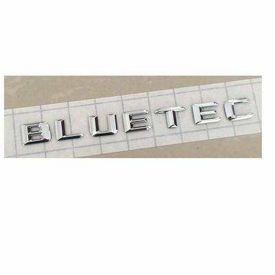 Хромированные 3d буквы BlueTEC, наклейка на эмблему багажника