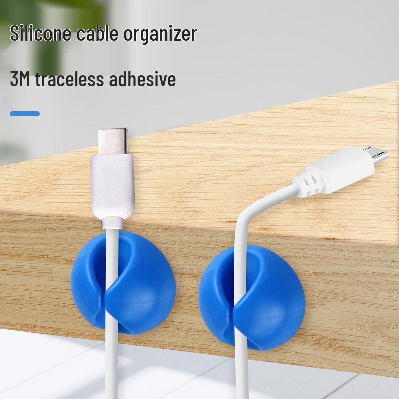 Desktop Cable Organizer and Earphone Storage Clip