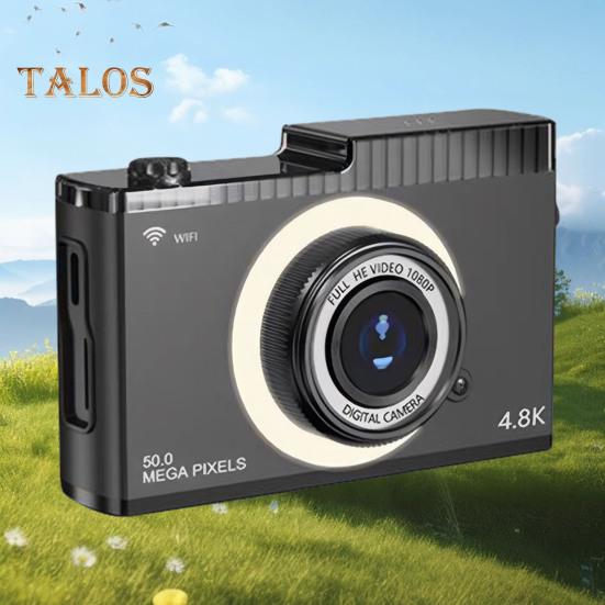 Цифровая камера с двумя объективами, IPS-дисплеем, автофокусом, зумом, защитой от сотрясений, перезаряжаемой беспроводной камерой для селфи с возможностью обмена данными по Wi-Fi