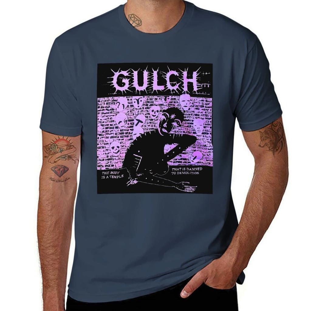 Футболка с принтом gulch top, размер L, с коротким рукавом