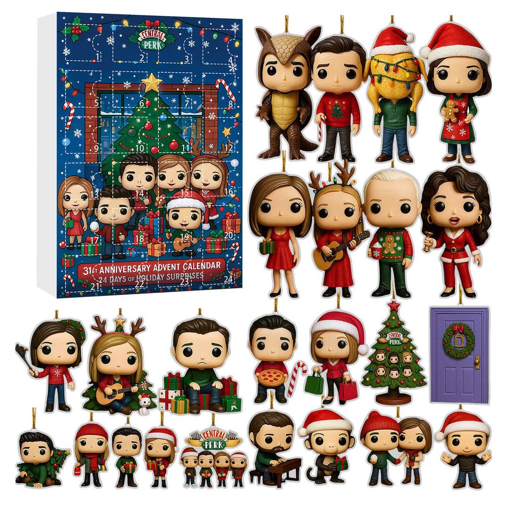 Stray Kids Christmas Advent Calendar With 24 Acrylic Decorations For Holiday Gift Giving