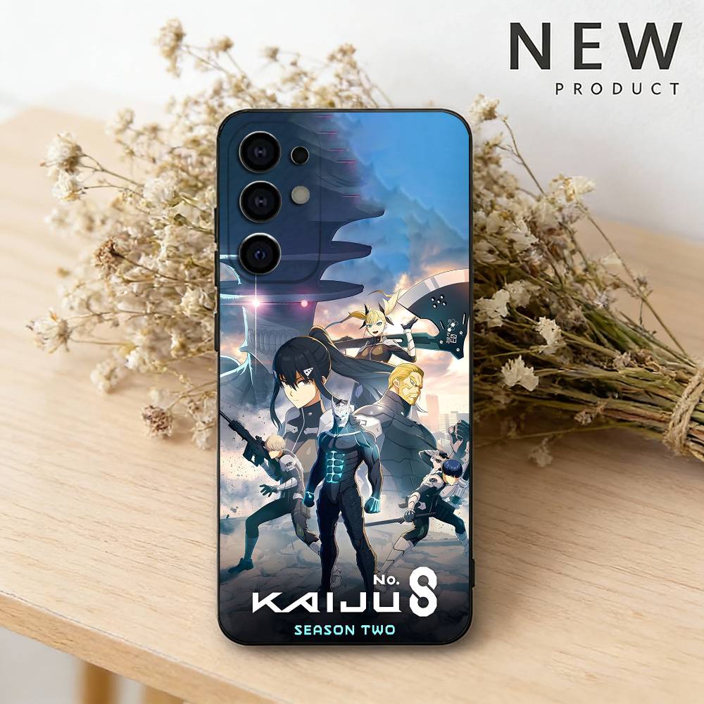 Горячий K-Kaiju No8 Аниме Чехол для Телефона Для Samsung S26,25,24,23,22,21,20,30,Ultra,Plus,Fe,Lite Черный Корпус