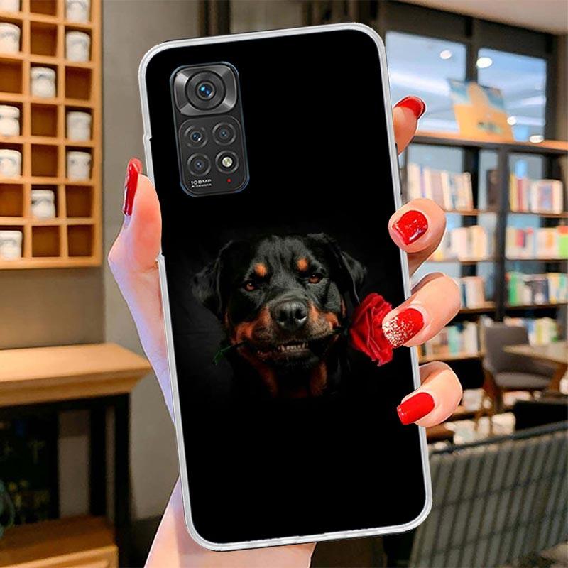 Rottweiler Dog Cover Phone Case For Xiaomi Redmi Note 15 14 13 12 11 10 Pro Plus 14S 12S 11S 11T 11E 10S Soft Fundas Shell Redmi