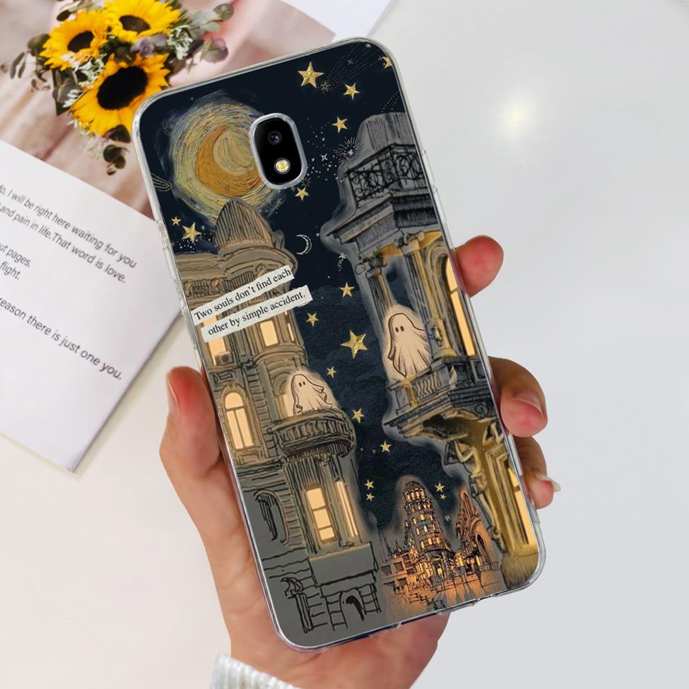 Чехол для Samsung J3 J5 J7 2017 Чехол Милый Мультяшный Кот Модные Цветы Задняя Крышка Для Samsung Galaxy J7 2017 Чехол для Телефона