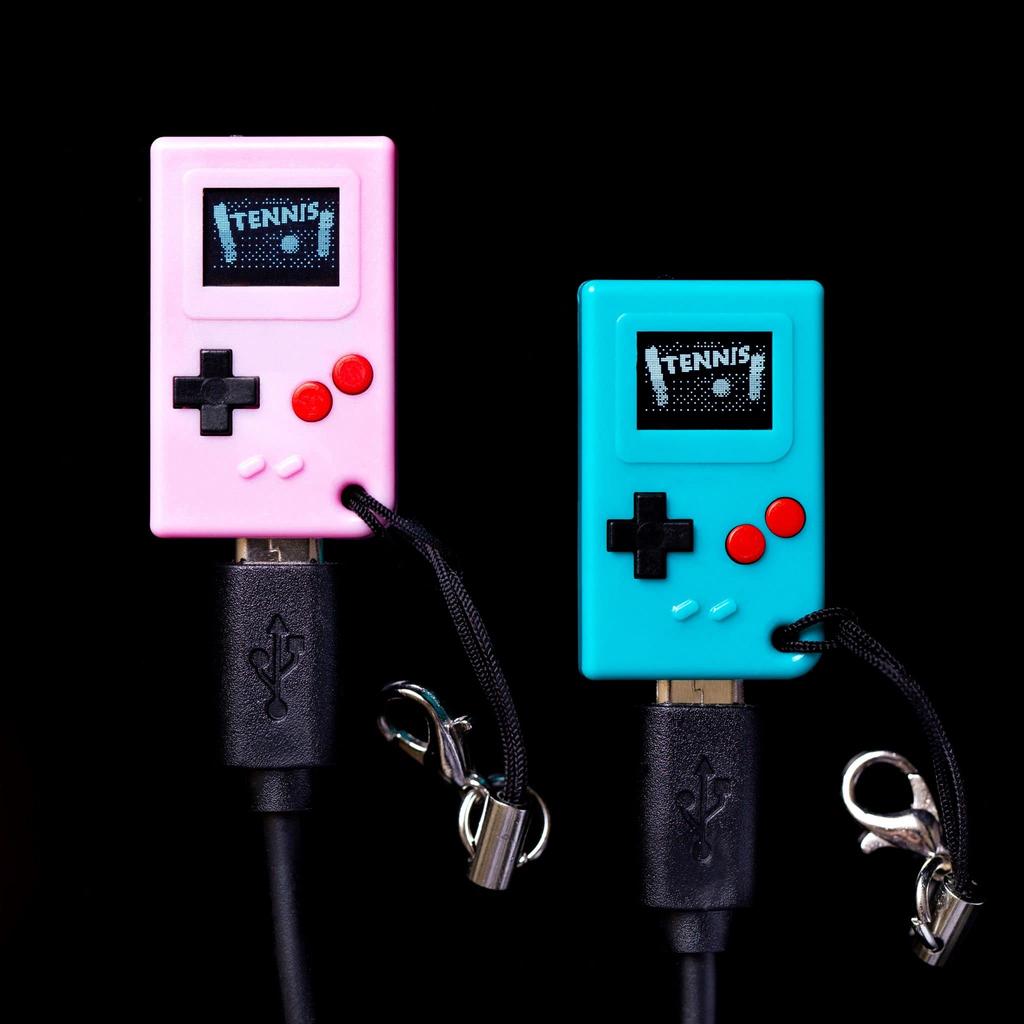 TinyCircuits Thumby (Clear) Tiny Game Console Playable Programmable Keychain: Electronic Miniatures STEM Learning Tool