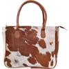 Women's Western Classic Cowhide Tote Bag Shoulder Handbag with Freebie Clutch Shoulder Hand Bag Classical Tote