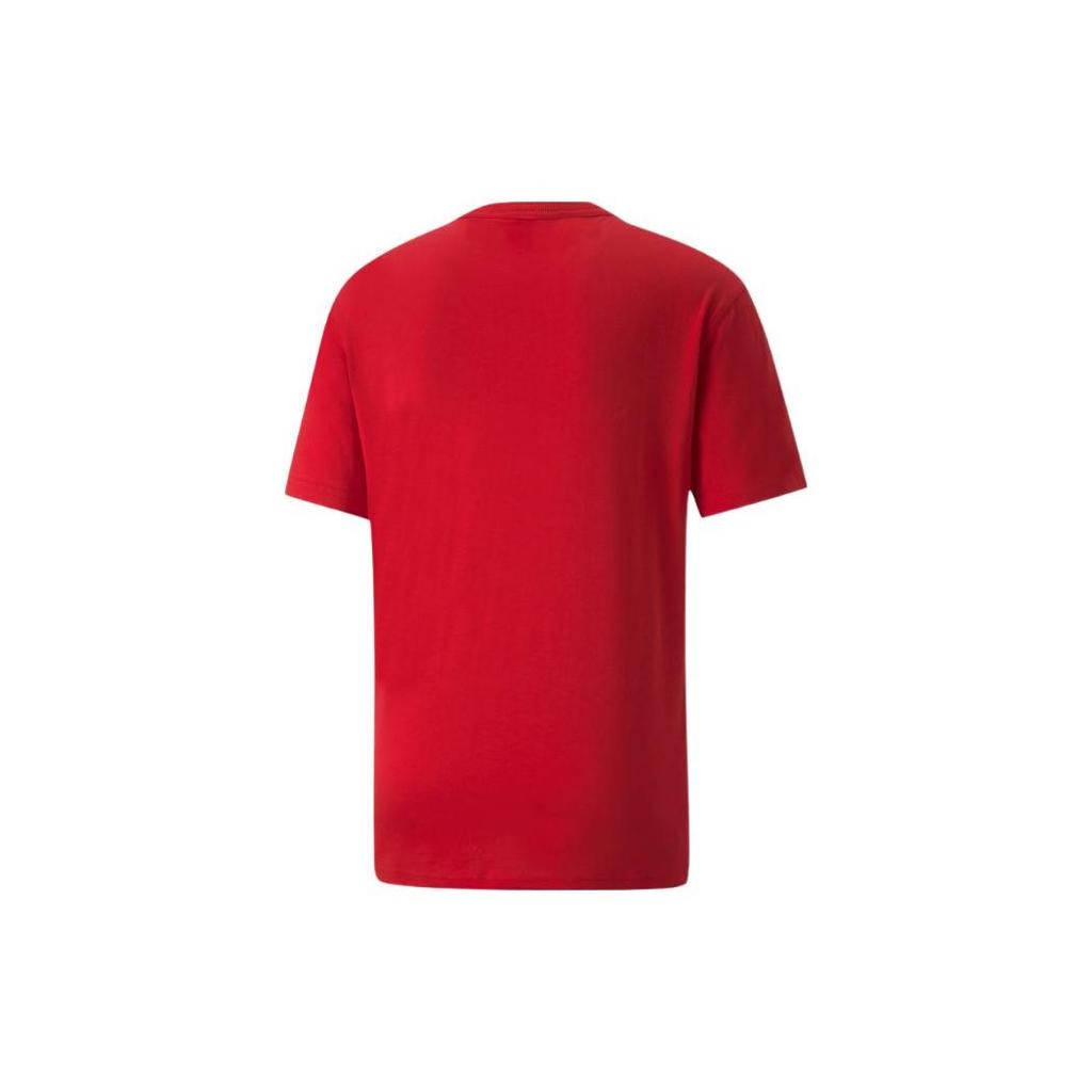 Puma Coca-Cola Collaboration Graphic Print Crew Neck T-Shirt Men Tops Red 536159-94