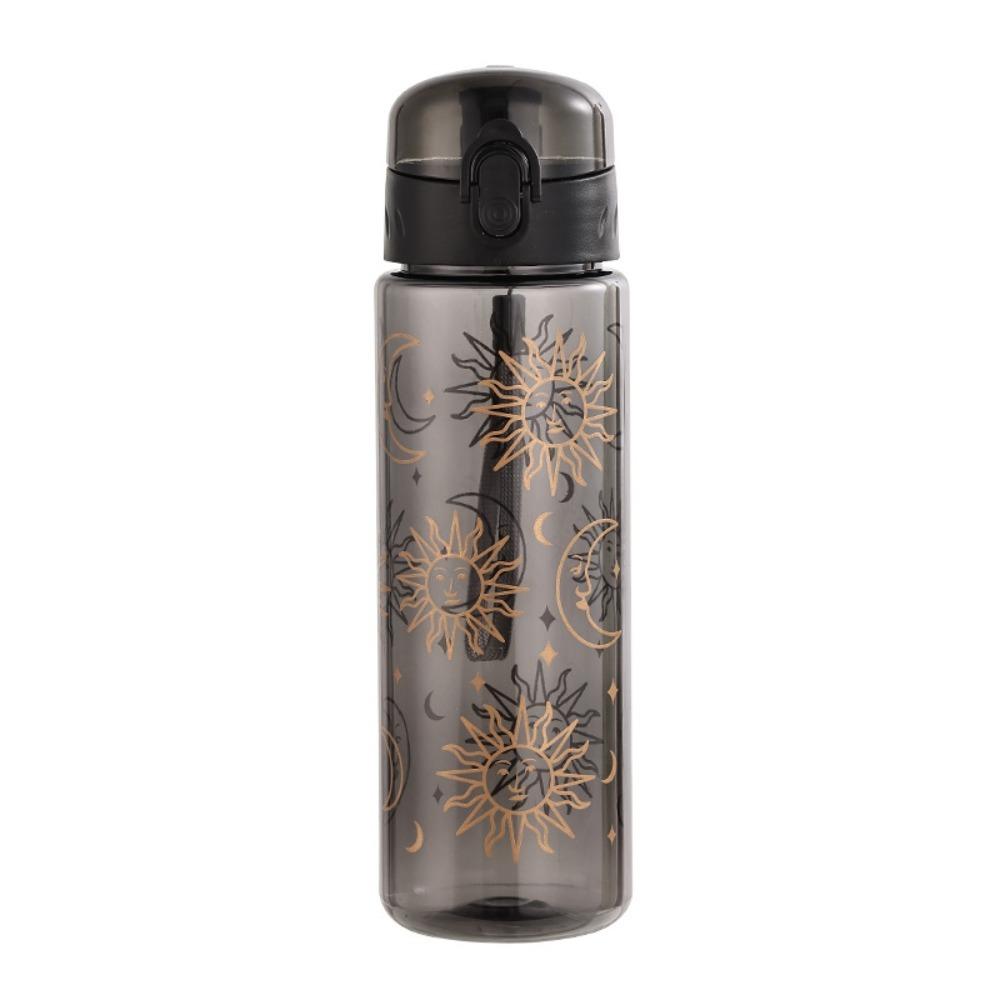 600ml Clear Drink Bottle Daisy Flower Sports Water Cup Reusable Water Bottles  Outdoor Sports