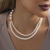 Fashionable 2023 Women's Double Layer Pearl Necklace Unique Geometric Design For Street Style