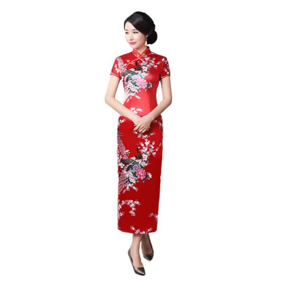 Qipao Soft Classic Элегантный женский Cheongsam против морщин для сценического шоу
