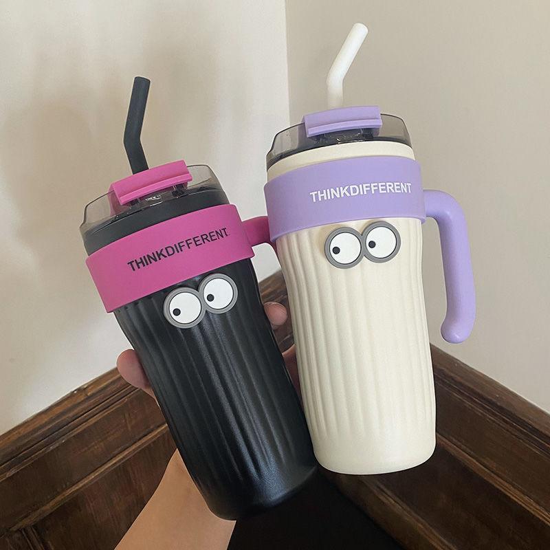 860 мл кофейная чашка термос для воды с соломинкой из нержавеющей стали автомобильная термокружка сохраняет холод и тепло термос
