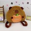 Soft Capyabra Plush Bag Plush Cartoon Doll Bag Storage Bag Capyabra Backpack  Girls