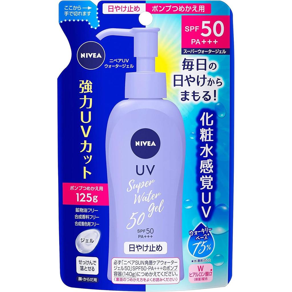 NIVEA Sun Защитный Гель-Вода Сменный Блок 125 г SPF50/PA+++