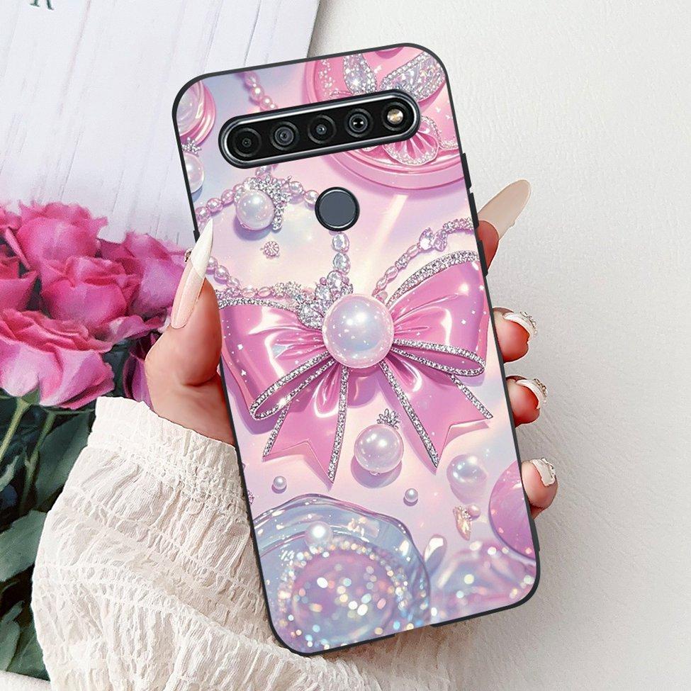 2020 For LG K41S LM-K410 Cover For LG K51S Case LM-K510 Luxury Butterfly Love Cute Cat Cool Handsome Lion Painted Black Silicone