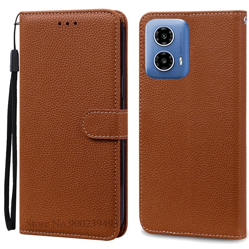 Для Moto G34 5G чехол кожаный кошелек раскладной телефон чехол для Motorola G34 5G чехол книжка чехол для Moto G34 чехол Fundas Shell