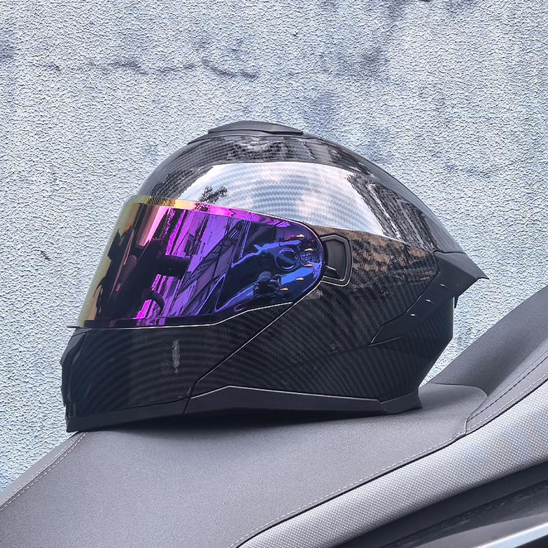 Motorcycle Helmet Men's and Women's Face-off Helmet Summer Locomotive Full Helmet Universal Safety In All Seasons