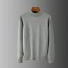 Mock Neck Men's Long Sleeve Sweater: Warm Autumn/Winter Base Layer Shirt