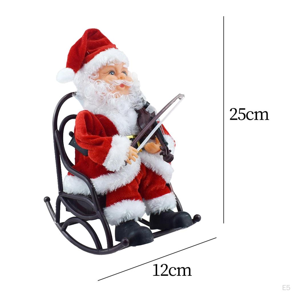 Рождественские украшения Санта-Клауса, электрическая статуя, камин, офисная Коллекционная скульптура, автомобиль