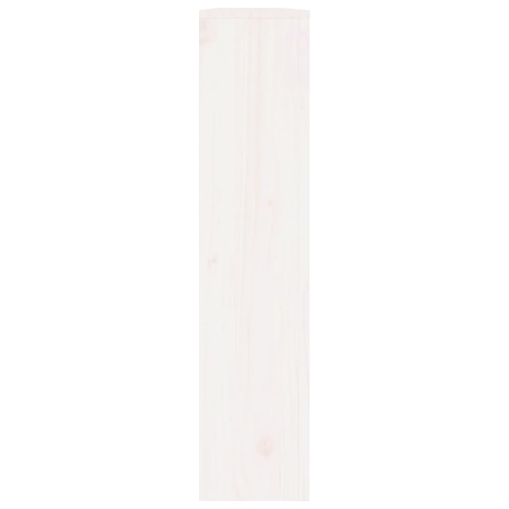 Vidaxl Osłona Grzejnika, Biała, 153X19X84 Cm, Lite Drewno Sosnowe