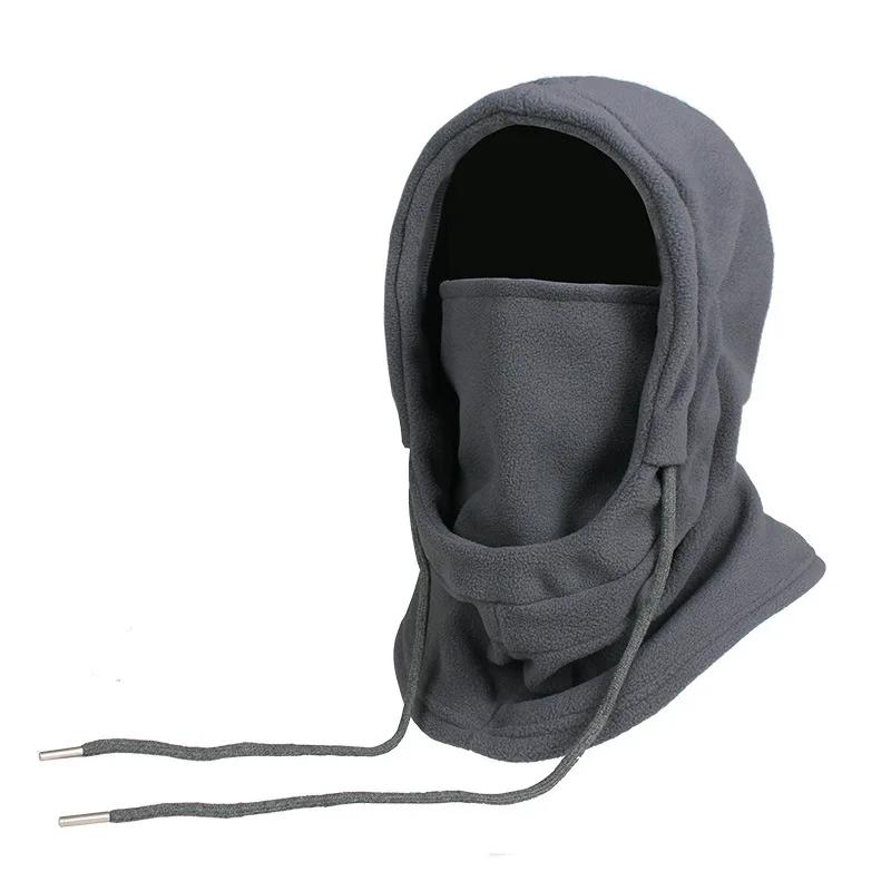 Warm Fleece Balaclava For Men Women Winter Face Mask Neck Warmer Hooded Cap Windproof Thermal Head Cover Beanies Bandana