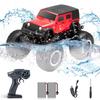 Carox OX34 RC Amphibious 4WD Waterproof Off-Road Car with Collision Prevention, 360° Rotation, Super Pivot Maneuvering, 2 Rechargeable Battery