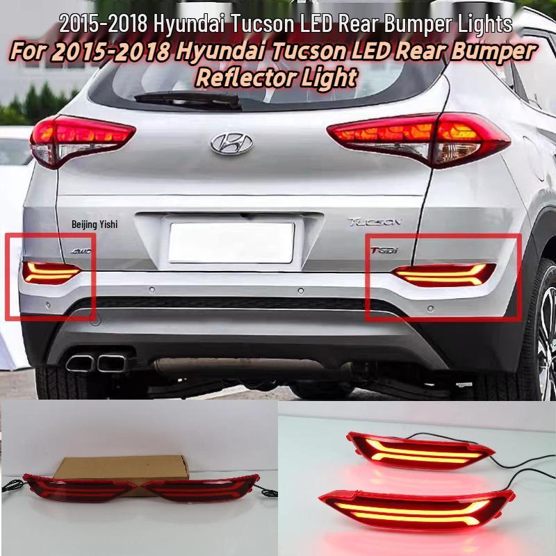Светодиодные задний бампер и противотуманные фары для модификации Hyundai Tucson 2015-2018