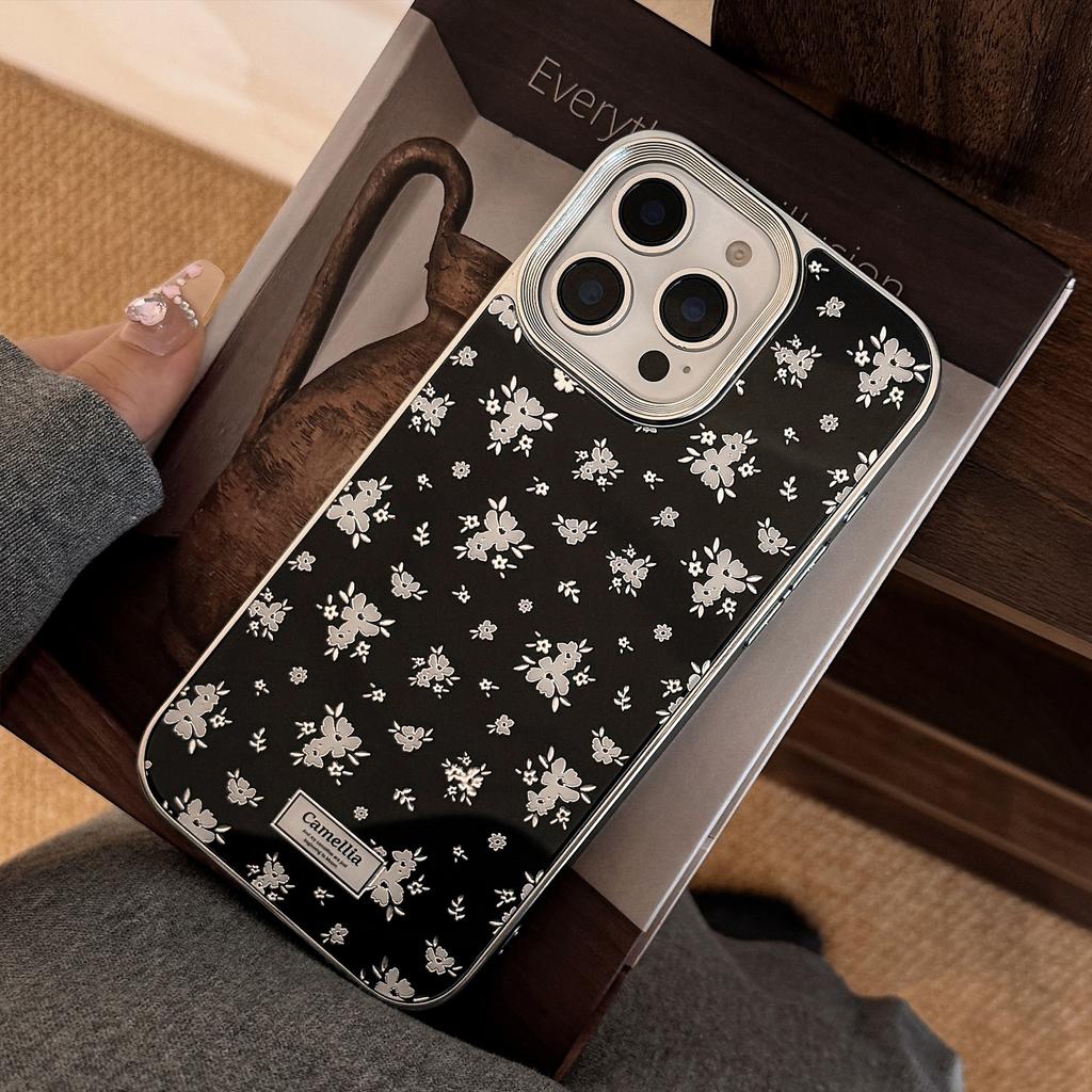 Gilded Flower Apple 16 Promax Mobile Phone Case 16 Suitable for IPhone 15 Anti Fall 14 Dark Wind 13 Hard Advanced