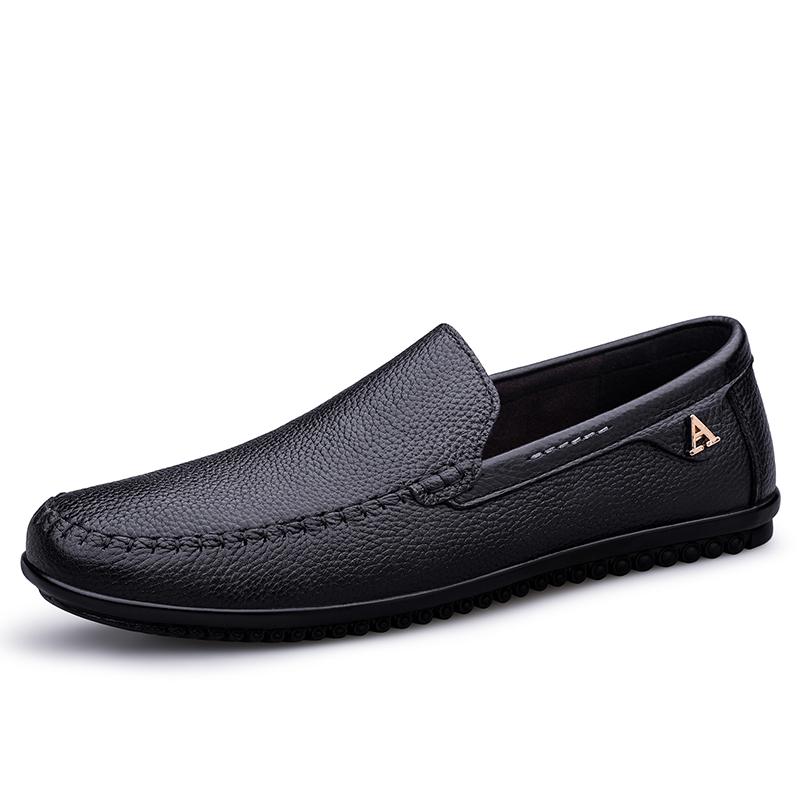 Fashion Leisure Walk Men Casual Shoes Fashion Man Driving Shoes Versatile Leather Men Loafers Summer Moccasins Classic Slip On Men Flats