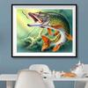 11,8x15,7 дюймов 5D DIY Алмазная картина, Рыба, Набор для вышивания, Вся алмазная живопись со стразами, Домашнее украшение ручной работы в подарок