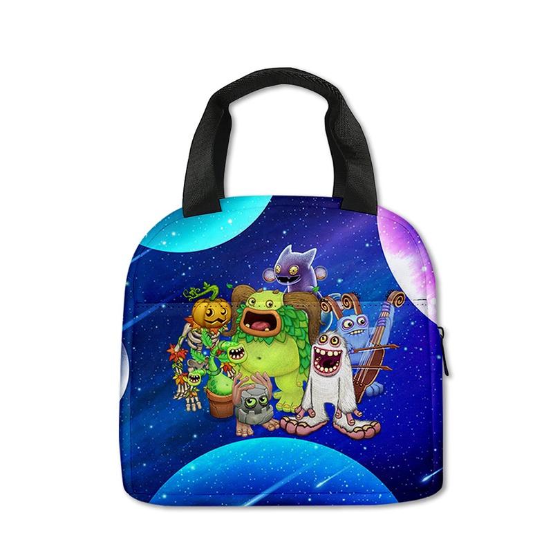 Cute My Singing Monsters Lunch Tote For Elementary School Children
