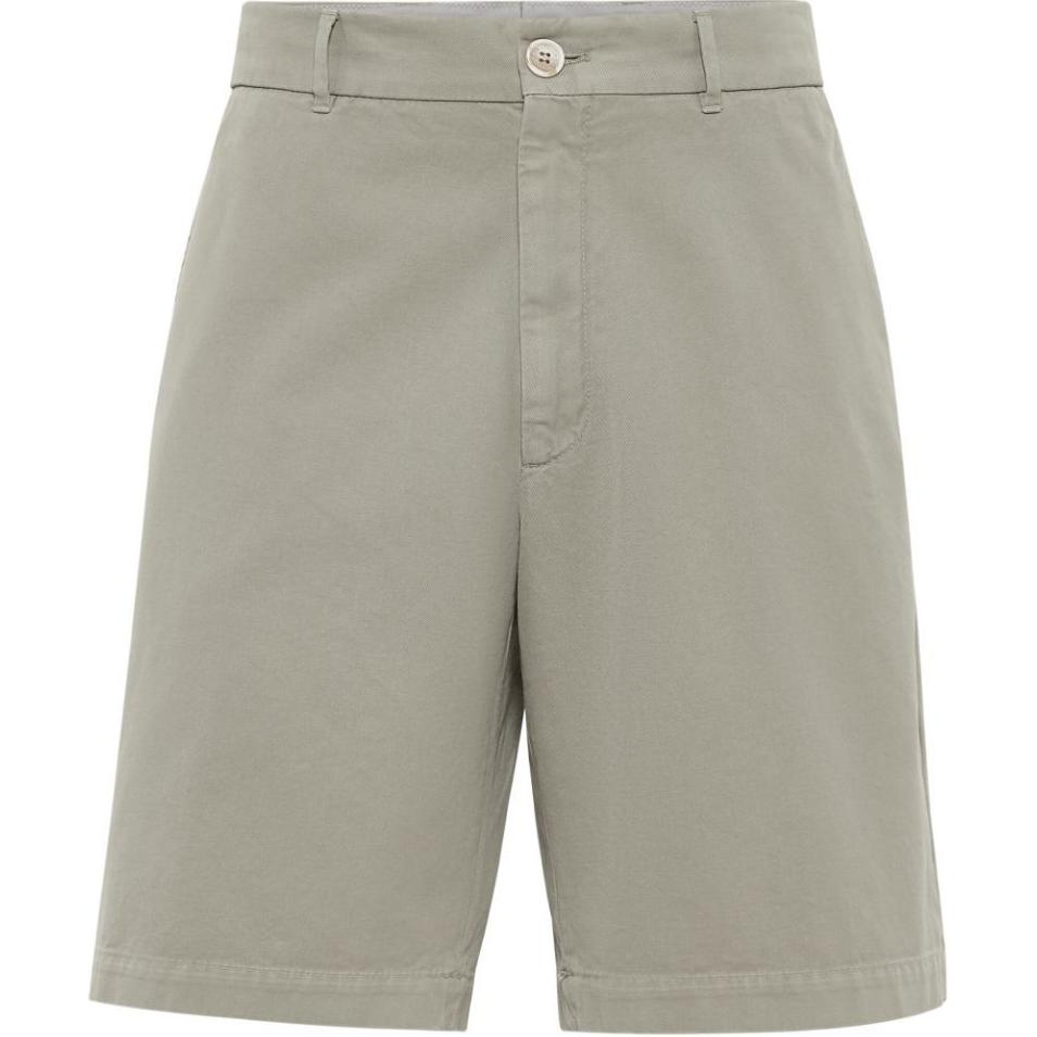 Brunello Cucinelli Straight leg Cotton Bermuda Shorts MP52DU0010C6314
