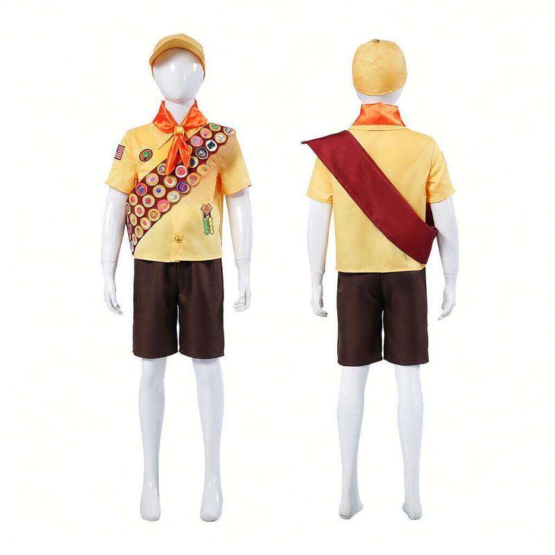 Fly House Russell Cosplay Costume Little Explorer Movie Character Russell Cosplay Outfit
