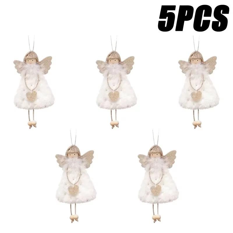 Рождественское украшение кулон в виде куклы-ангела плюшевый кулон-ангел для рождественской вечеринки, новогодней вечеринки, вечеринки по случаю дня рождения, свадебного украшения