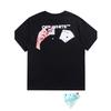 Off-White Летняя новинка 2025 года с принтом покерных карт и букв, классическая футболка с короткими рукавами для мужчин и женщин, парная футболка