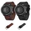 Для Garmin Fenix 3 Sapphire 26мм Кожаный Стальная Пряжка Ремешок для Часов