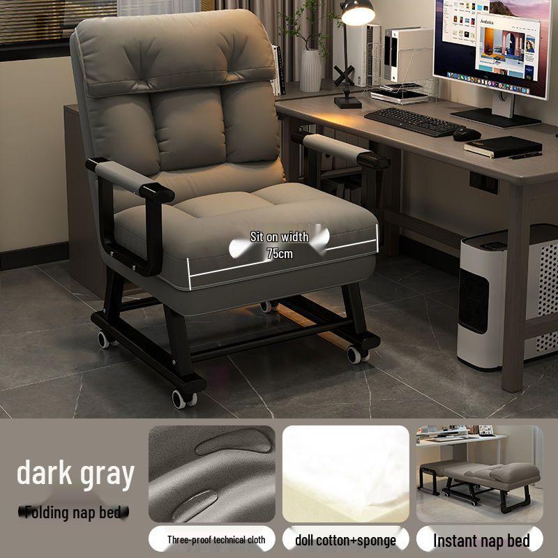 Multi-Use Folding Lounge Chair with Backrest for Office, Dorm, or Home.