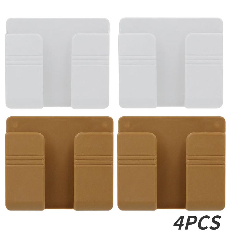 4/2/1 шт. Многофункциональный настенный ящик для хранения без отверстий, органайзер для пульта дистанционного управления телевизором, держатель для зарядки мобильного телефона