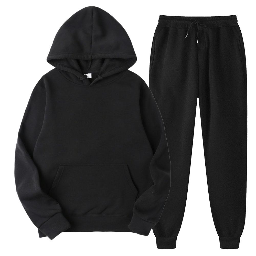 Весенне-осенние мужские повседневные спортивные костюмы 250 г/м², толстовки и брюки, одежда оверсайз, костюмы, куртки с капюшоном