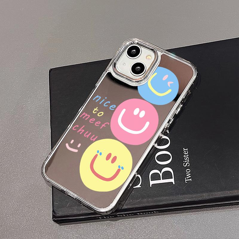 Чехлы для мобильных телефонов iPhone 11 13 XR 15 Pro Max 12 14 Pro Max Чехол iPhone 16 XS Max Зеркальный защитный чехол Зеркальный Изысканный мультяшный водонепроницаемый
