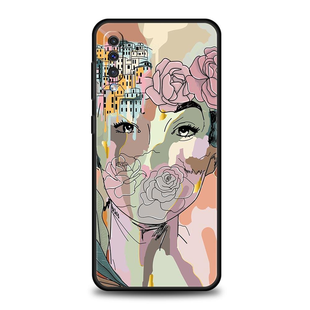 Чехол для телефона Paris Art blue butterfly flower для Samsung A12 A32 A50 A70 A20E A20S A10 A10S A22 A30 A40 A42 A52 5G A02S A04s