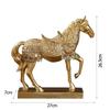 Modern Horse Ornaments Resin Miniatures Figurine Desktop Ornament Horse Statue  New Year
