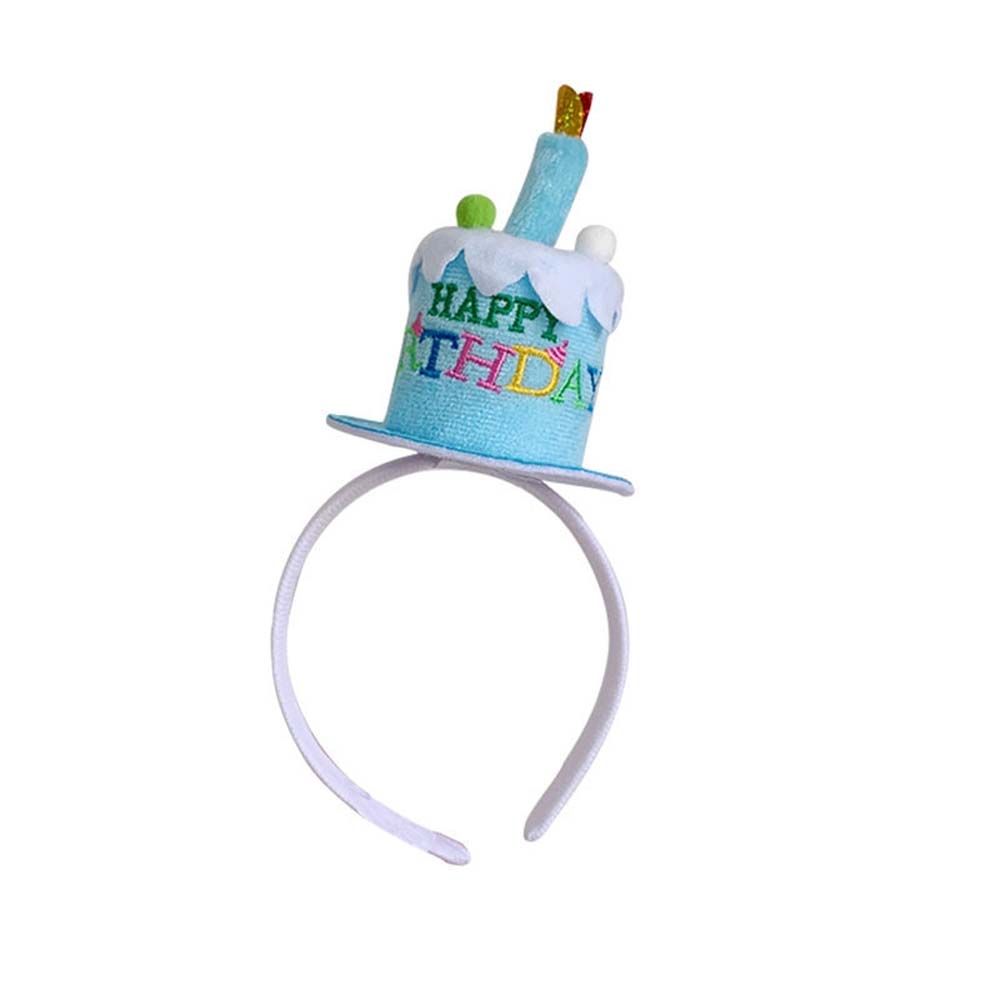 Band Pink Photo Props Hair Hoop Birthday Cake Headband Happy Birthday Headband Birthday Decoration