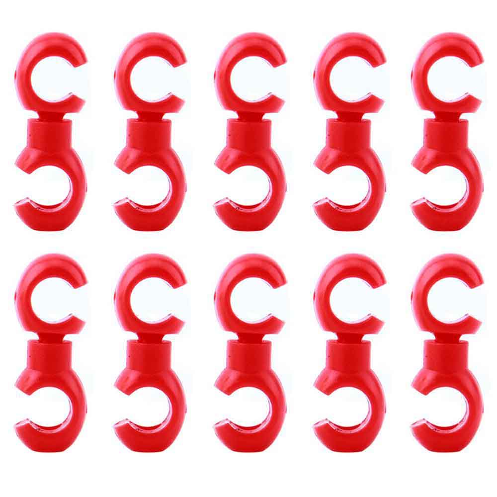 10Pcs Bike Cross Line Clips Mountain Road Bicycle Brake Gear Cable Clips Rotating S Style Hook Clips Cycling Replacement Parts