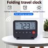 Складные дорожные часы с календарем, подсветкой, портативные многофункциональные электронные часы, цифровой ЖК-термометр, дорожные будильники