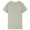 T-shirt pour enfants avec manches courtes kaki clair 92/104/116/128/140