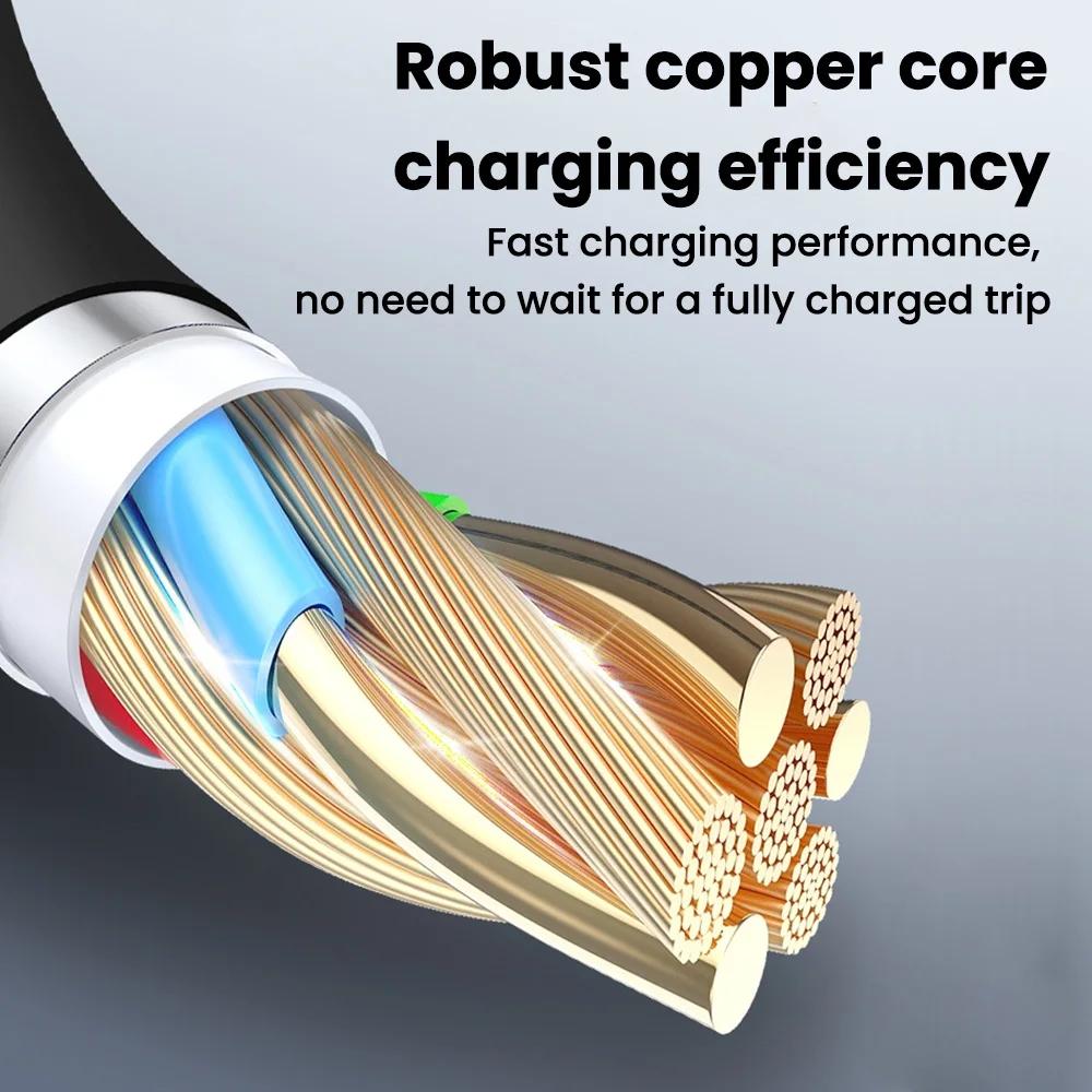 120 Вт 3 в 1 кабель для быстрой зарядки 2 в 1 USB Type C кабель для быстрой передачи данных для iPhone Huawei Xiaomi Samsung Android