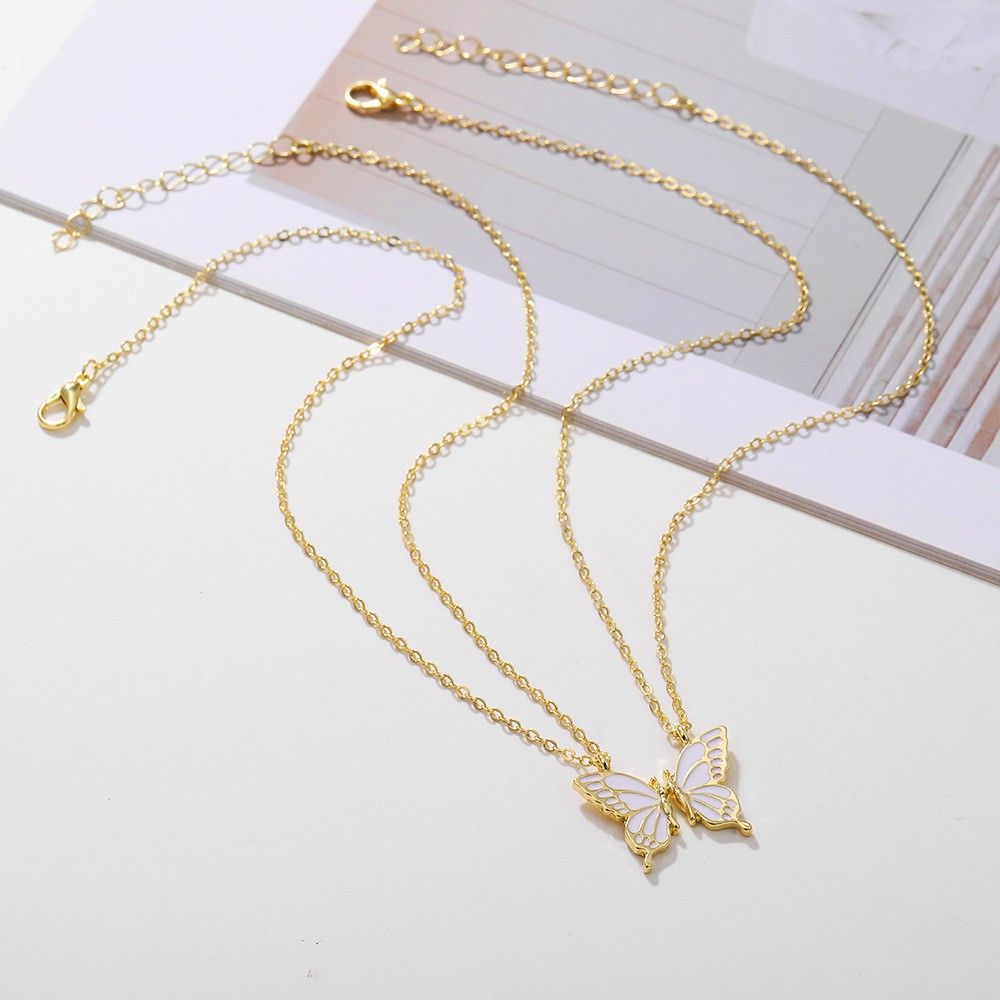 Дизайнерское ожерелье для пары, ожерелье лучшего друга, женская цепочка на ключицу, ожерелье в корейском стиле