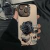 Черные Золотые Розовые Чехлы для Телефона для iPhone 16 15 Pro Max Чехлы Для iPhone 16E 11 12 13 14 Pro X XS XR 7 8 Plus SE2 Серебряные IMD Чехлы