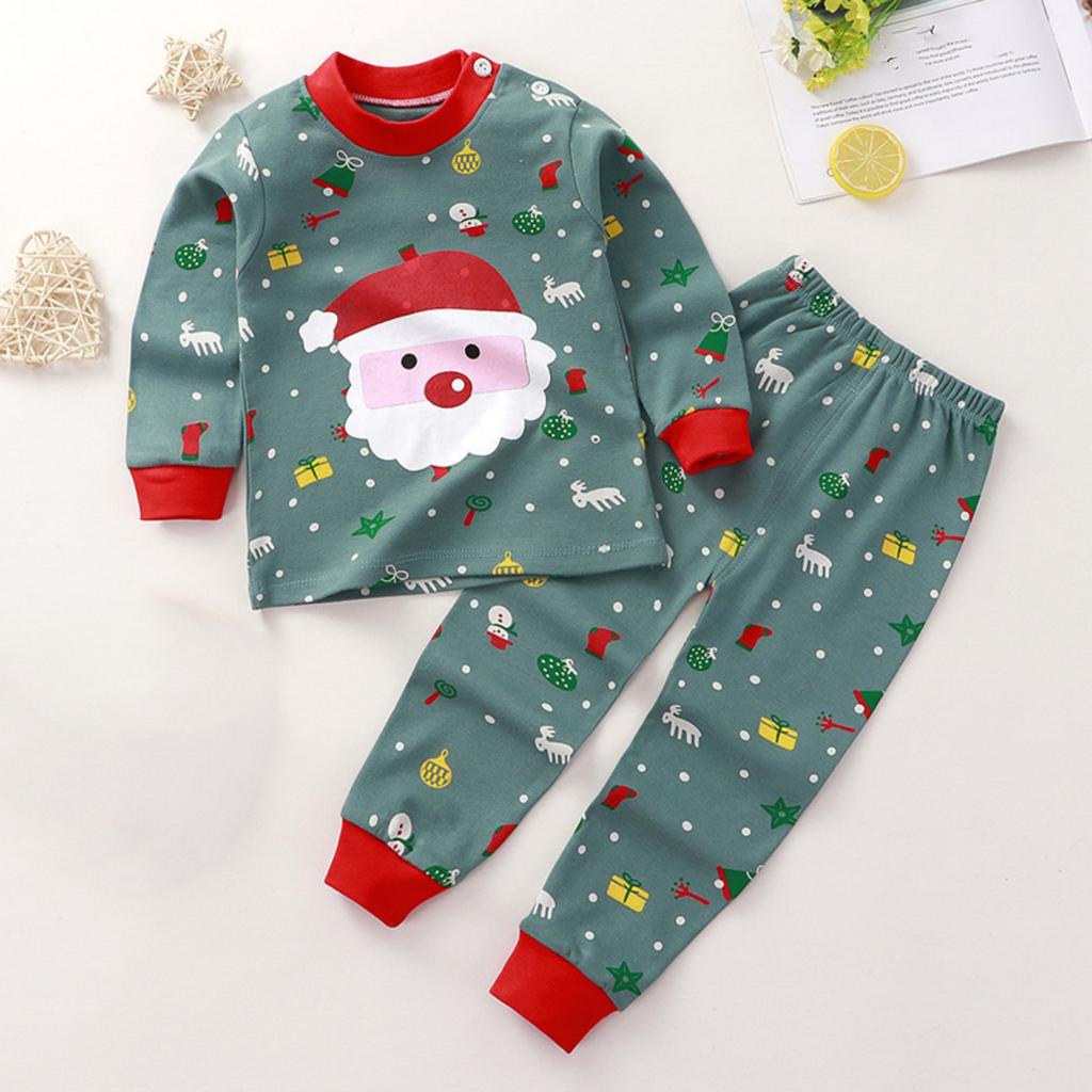 Children's Boys And Girls Home Wear And Pajamas Long-sleeved Tops And Trousers Sets